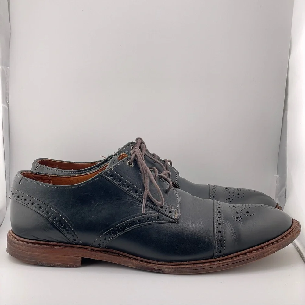Allen Edmonds Bainbridge Mens Black Leather Oxfords Size 11